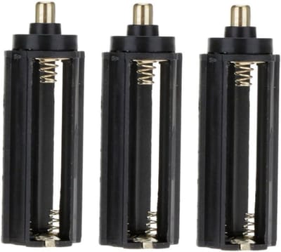 Batterijhouder - Adapter Box - Lampen Gebruik - Converteert 3 AAA - 65 x 21.9mm - Zwart