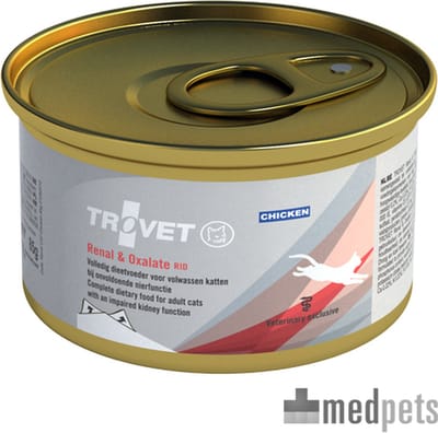 TROVET Renal & Oxalate RID (Chicken) Kat - 1 x 100 g blik