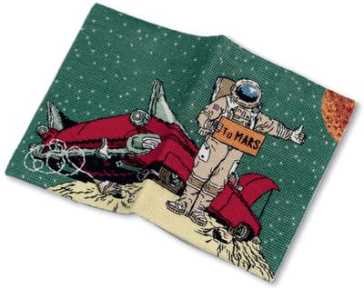 Borduurpakket Paspoort Cover - To Mars - Panna - OP-7394