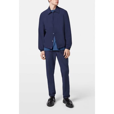 Scotch & Soda Stretch Nylon-blend Coach Jacket Navy Taglia: L | Giacche leggere Outlet | Uomo | Blu
