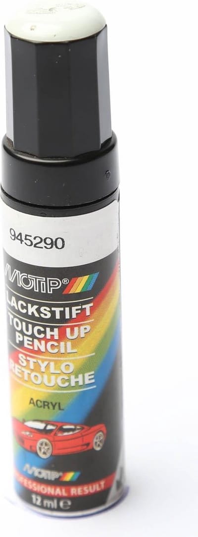 Motip 945290 - Auto lakstift - Wit - 12 ml