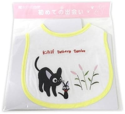 Japan Ghibli Bib (Slabbetje) - Kiki's Delivery Service : Jiji & Child