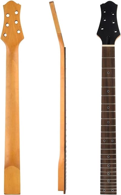 24 Fret Gitaarhals 25.6 Inch met Matte Esdoorn Vingerbord en Palissander Vervangingsoptie voor LP Gitaren