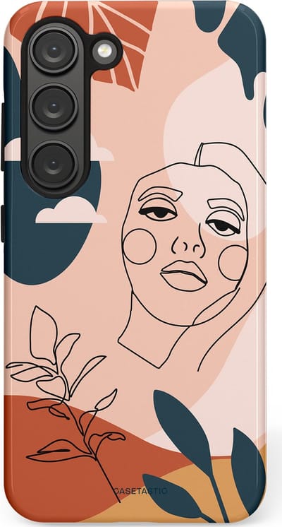 Casetastic Hoesje Geschikt voor Samsung S23 - Stijlvolle Beschermende Duo-layer Case - Zachte contour