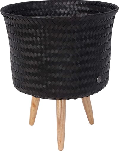 Plantenstandaard - Bloempot op poten - SET van 2! - Handed By - Up Mid - zwart - black