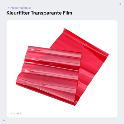 Dailygoods- Lichtfilter Kleurverzadiging - Kleurfilter - Lichtfilter Folie - Flitsfilter - Geschikt voor Fotografie - Robuust en Praktisch - Kleurfolie