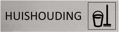 CombiCraft aluminium deurbordje Huishouding - 165 x 45 mm met tape