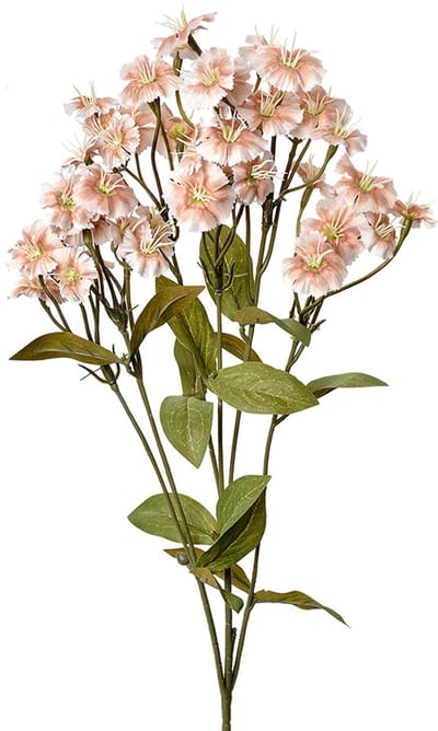 Clayre & Eef Kunstbloem - Zijden 63 cm Beige Kunststof Kunstbloemen