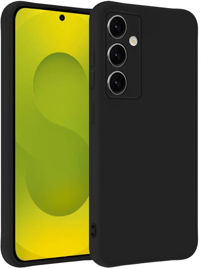 Hoesje - Geschikt voor Samsung Galaxy S25 FE - Sterk & Shockproof - Hoes Cover - Siliconen Case - Telefoonhoesjes - Zwart