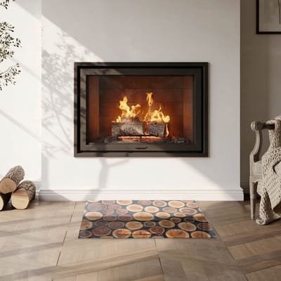 Coloray Vloerplaat Houtkachel - Onderplaat Kachel - 60 cm x 40 cm - Houtkachel Vloerplaat - Bruin Vloerplaat Kachel - Onderplaat - Vloerplaat voor Houtkachel - Vloerplaat Open Haard - Onderplaat Voor Houtkachel