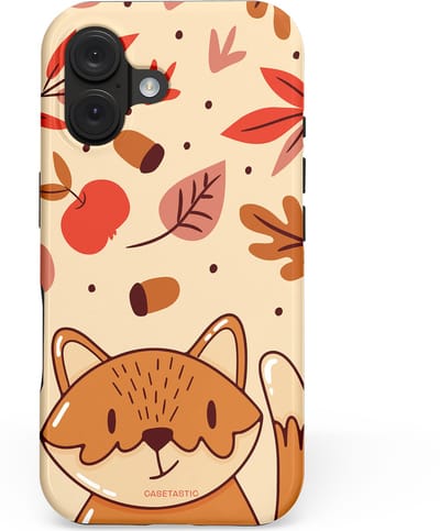 Casetastic hoesje geschikt voor Apple iPhone 16 - MagSafe - Dubbellaagse bescherming - Boskat op avontuur - Fashion Case - Zand Terracotta Rood