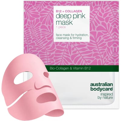 Australian Bodycare Gezichtsmaskers B12 + Collagen Deep Pink Mask Maskers tegen veroudering Dames