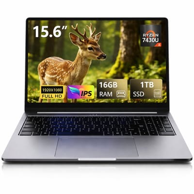 Ninkear A15 Pro 16 inch laptop - 2,5K Display - AMD Ryzen 5 5500U - 16GB DDR4 RAM - QHD 120Hz - Windows 11