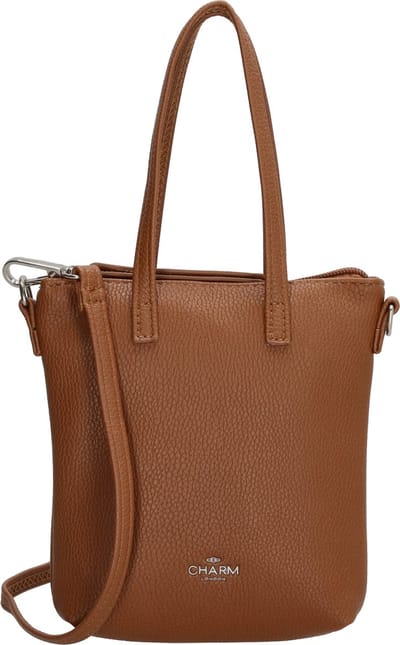 Charm London Stratford Crossbody Schoudertas Shopper - Middenbruin