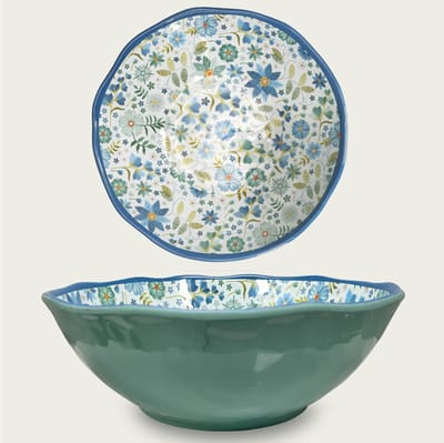 Arca Bluarte - Melamine kom Ø32xH11cm – licht in gewicht – makkelijk stapelbaar – voor binnen en buiten