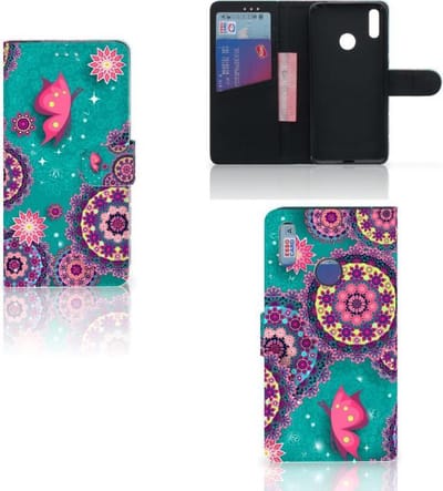 Huawei Y7 (2019) Hoesje Cirkels en Vlinders