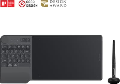 Huion Inspiroy KeyDial KD200 - Pen Tablet - Draaiknop - Bluetooth