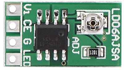 Dailygoods - LED Driver - Constant Current Module - Li-ion 3.3V 3.7V 5V - Verlichting - Verstelbaar - Geschikt voor LED Lampen - Zwart