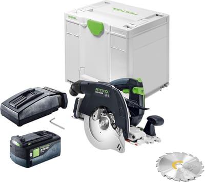 Festool HKC 55 KEB-Basic accu-handcirkelzaag 18 V 160 mm borstelloos + 1x accu 5,0 Ah + oplader + Systainer