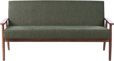 ESRUM - Driezitsbank - Groen/Donkerbruin - Polyester
