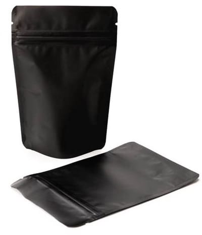 Stazakken Matt Zwart 8x5x13cm | 28 gram (100 stuks) | Doypacks | Stand up pouches