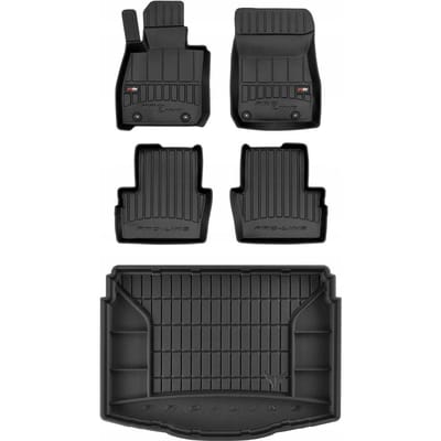 FROGUM Proline – Automattenset met Kofferbakmat – Perfecte Pasvorm – Geurloos TPE – Extra Hoge Beschermrand