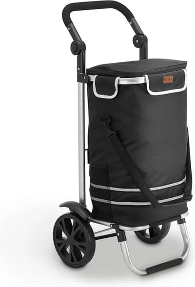 Boodschappentrolley 3in1 - 56L - Zwart