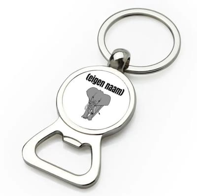 Akyol - olifant met eigen naam flesopener - Olifant - olifanten liefhebbers - iemand die houdt van olifanten - verjaardag - cadeau - kado - 9 bij 3 cm