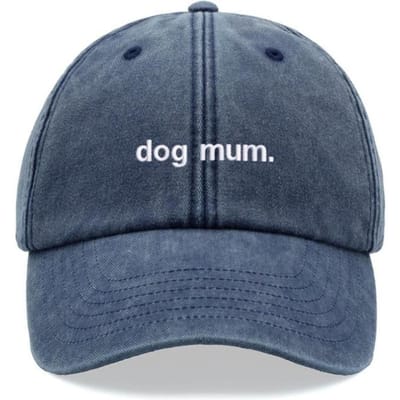 1 Stuk  Hondenmama.    Vintage Gewassen Kanye Baseballpet Voor Vrouwen, Vrijetijds Chauffeursmuts Laag Verstelbaar Winddicht Papa Pet Voor Dagelijks Gebruik blue