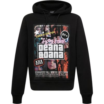 Dsquared2 Sisters Power Deana En Dana Zwarte Hoodie