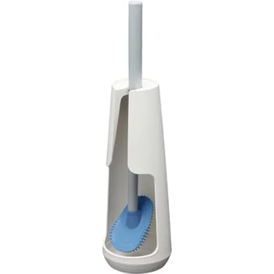 Tiger Tess - WC borstel met houder - vrijstaand - met Swoop® borstel flexibel - Wit / Lichtgrijs