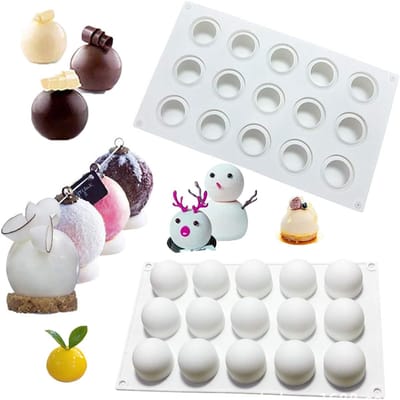 Dailygoods- Cakevorm Siliconen 15 Holtes - Muffinvorm - Antiaanbak - Herbruikbaar - Flexibel - Creatief Patroon - Bakvorm
