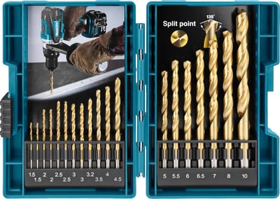 Makita Metaalborenset 19-delig HSS-TiN - D-67527
