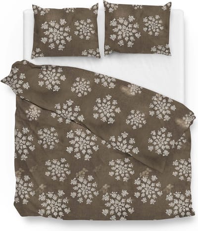 Zo! Home Bassett Dekbedovertrek - Lits-jumeaux - 240x200/220 cm - Taupe