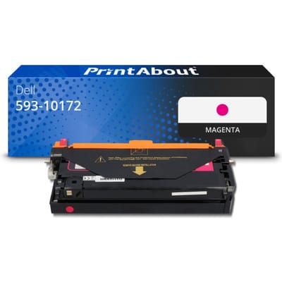 PrintAbout huismerk Toner 593-10172 (RF013) Magenta Geschikt voor Dell