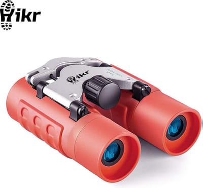 Hikr Verrekijker kinderen – BaK-4 8x21 – Compact & lichtgewicht – Junior speelgoed voor vogelspotten & buitenavonturen – Rood
