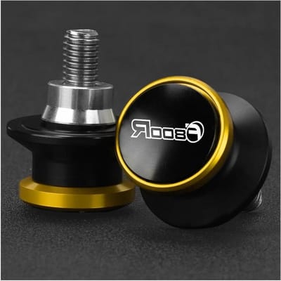Motor Achterbrugsteunen - Sliders Valdoppen - Motor Onderhoud - CNC Aluminium - 8MM - Goud