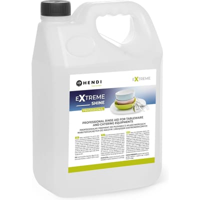 Glansspoelmiddel voor het spoelen en laten glanzen van vaat in professionele vaatwassers 5l - hendi 975022