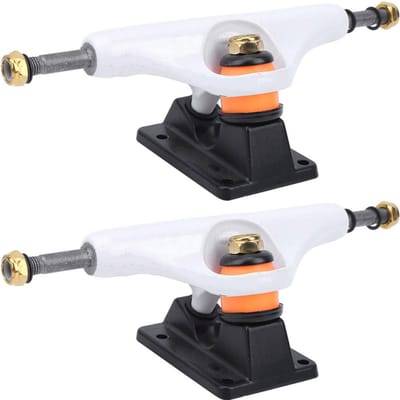 Lot de 2 supports de skateboard professionnels en érable pour longboard, accessoire de sport d'extérieur, noir White blanc