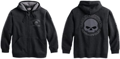 Heren Hoodie met Skeletprint Grijs Maat M - Comfortabele Trui met Capuchon