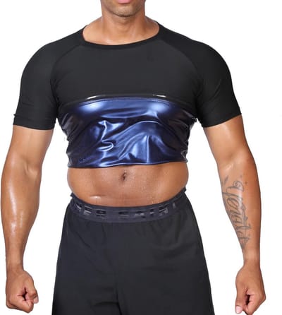 Compressie T-Shirt Sauna Effect voor Mannen - Zweetshirt voor Workout en Fitness