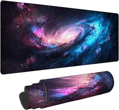 Bureauonderlegger XXL - Gaming muismat - Kantoor en thuis - Antislip en genaaid - 140x60 cm - Hemel landschap