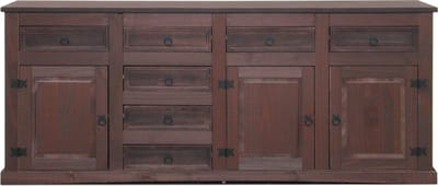 New Mexico  - Dressoir - met 7 laden en 3 deurtjes - Bruin grenen