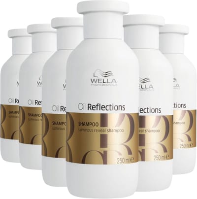 Wella Oil Reflections Luminous Reveal Shampoo 250ml - 6 Stuks - Voordeelverpakking