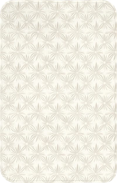 WC mat 50x80 cm - Antislip - Patroon - Bloemen - Beige - Toiletmat - Vloermat - Douchemat - Toilet tapijt - Toiletmatten