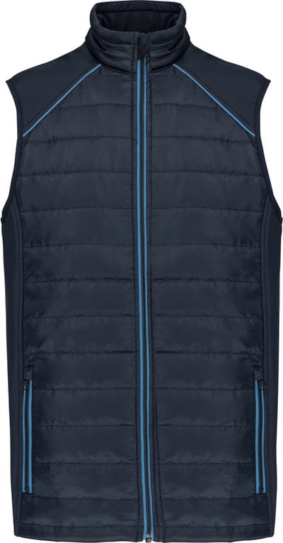 WK. Designed To Work Bodywarmer Day To Day in twee stoffen WK606 - Navy / Light Royal Blue - XS