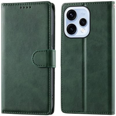 Coverup Hoesje - Geschikt voor OPPO Reno15 Hoesje - Coverup Book Case - Groen