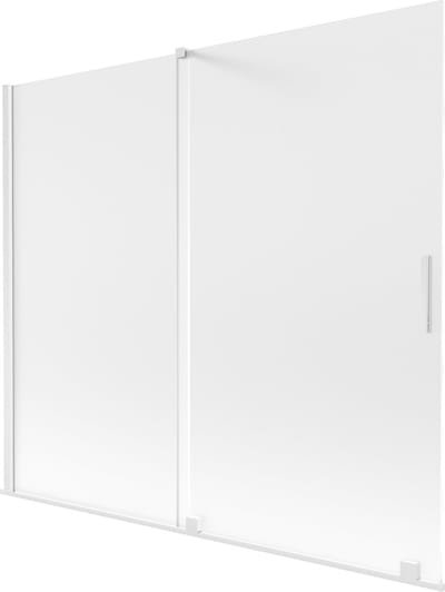 Mexen Velar 2-delige verschuifbare badwand 180 x 150 cm, ijs, wit - 896-180-000-31-20