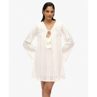 Superdry - Ibiza mini-jurk met kant - Dames - Jurken