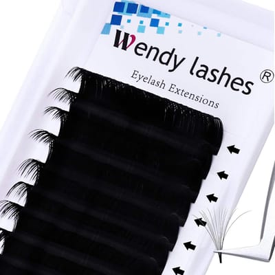 Easy Fan Volume Wimpers Extensions Zelf-Fanning Wisps voor Russische Techniek (0.05mm)